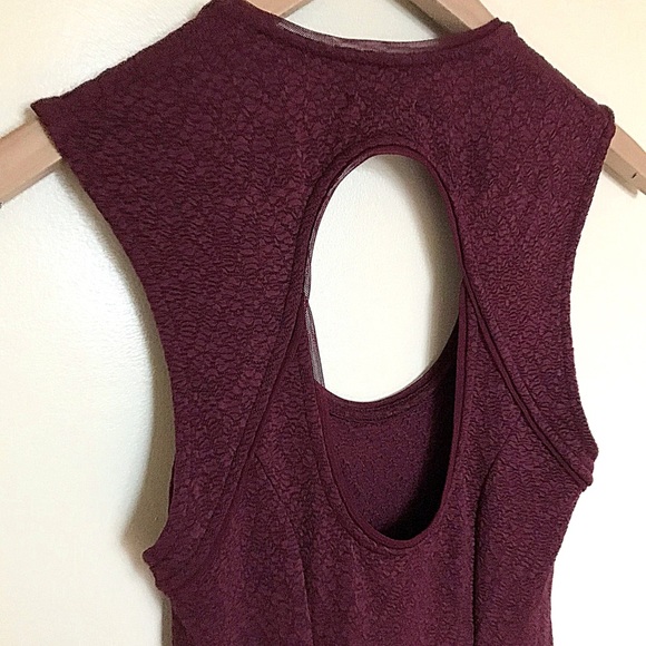 Urban Outfitters Sleeveless Maroon Dress Small STRETCHY - Picture 6 of 11